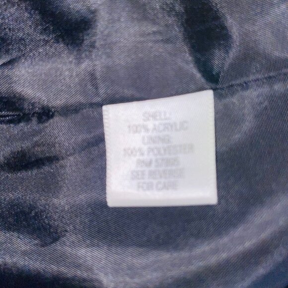 APT 9 Womens Plus 16W Jacket Black Blazer Long Sleeve Textured Waffle Weave - Picture 10 of 11